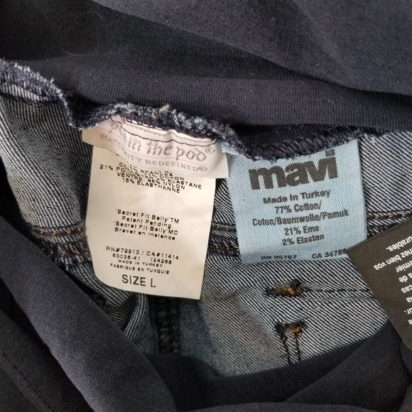 A Pea In The Pod X Mavi Secret Fit Belly Denim Jeans Pants WL L32 -new - Picture 7 of 15
